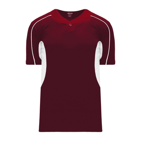 Athletic Knit One Button Pro Placket Baseball Jersey with Underarm Inserts (BA1745)